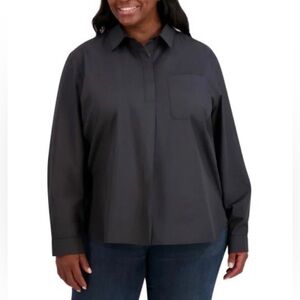 French Connection Women's Black Long Sleeve Top XL